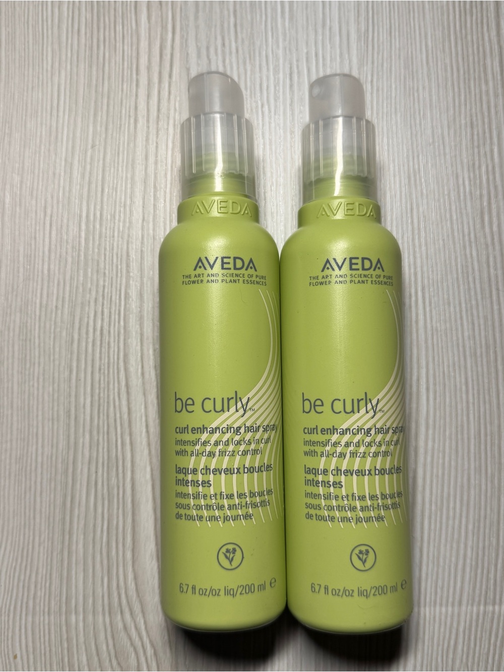 2x Aveda Be Curly Curl Enhancing Hair Spray Frizz Control 200 ml Each